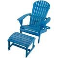 Set Adirondack Chairs Sky Blue