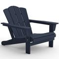 leecrd Folding Adirondack Chair Resin Outdoor Patio Furniture Blue