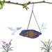 Oneshit Hanging Bird Feeder Bird Feeder Hanging For Garden Yard Outside Hanging Bird Feeder Tray - Metal Mesh Platform Feeders For Birds Feeder Summer Clearance Multi-color