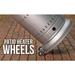 61981 Wheel Assembly Compatible With Many Patio Heater Brands Gas Patio Heater Replacement Universal Movable Wheels - Stainless Steel