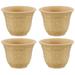 HC Companies Sierra 10 Inch Round Garden Planter Pot (4 Pack)