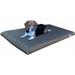 2 Pack Gel Cooling Memory Foam Dog Bed For Large Pet With Waterproof Internal Cover Dark Slate 45X27X3 Inches