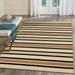 Sorrento Low Profile Easy Care Rectangular Indoor/Outdoor Rug-Transitional Decorative Colorful Contemporary Cabana Stripe Sisal 3 6 X 5 6