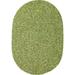 Sabrina Tweed Indoor/Outdoor Oval Braided Rug 7 By 9-Feet Bay Leaf