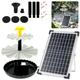 Solar Bird Bath Fountain 3-Tier Solar Fountain Pump Kit with 9 Nozzles 10W Solar Fountain Water Pump Eco-Friendly Solar Birdbath Pump Decorative Bird Bath Water Pump for Bird Bath Gardens Ponds