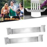 UIX 2pack Griddle Spatula Holder Design Stainless Steel Grill Barbecue Tool Rack Griddle Accessories for Flat Top Griddle and Other Grill Griddles