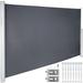 Retractable Side Awning Patio Screen Retractable Fence 63x118inch Privacy Screen