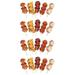 Simulation Barbecue Skewers Props Grill Outdoor Toys Wooden Play Food Realistic Mini Foods 20 Pcs