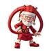 Gbayxj Christmas Santa Figurine | Christmas Figures Resin Santa Doll With Beard And Hat Bright Color Classic Santa Doll Window Display Props Room Fireplace Decor Desktop Ornament Home & Garden