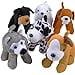 Plush Puppy Dogs (Pack of 6) Assorted Cute Stuffed Puppies - 6 Inches Small Plushed Animals 6 Designs - for Birthday Party Favors Adopt a Pet Party Supplies Decoration. by 4E s Novelty