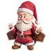 Nehiwhazk Christmas Santa Figurine | Christmas Figures Resin Santa Doll With Beard And Hat Bright Color Classic Santa Doll Window Display Props Room Fireplace Decor