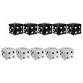 Las Vegas Party Decorations Dice Themed Supplies Birthday Game Night Aluminum Film 10 Pcs