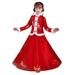 Bjutir Cute Outfits Set For Boys Girls Toddler Kids Baby Children Fairy Hanfu Coat Tops For Chinese Calendar New Year Quilted Lined Warm Princess Dresses Skirts