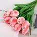 ACMDL 24pcs Real Touch Tulip Flower Bouquet Artificial Flowers Tulip Flower Spring Flowers For Wedding Baby Shower Home Party Decor DIY Wedding Bridal Garden Home Decor Holiday Decor