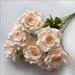 ACMDL 4pcs Artificial Roses Flowers For Valentineâ€˜s Day Realistic Blossom Roses 9 Head Real Touch Silk Rose Single Fake Flower Long Stem Bouquets For Home Wedding Party Decoration
