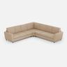 Yasel 3-Sitzer-Sofa (drei 60-cm-Sitze) + Ecksofa + 3-Sitzer-Sofa (drei 60-cm-Sitze), Außenmaße L.288x288 beige