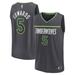 Youth Fanatics Branded Anthony Edwards Anthracite Minnesota Timberwolves Fast Break Replica Player Jersey - Statement Edition