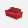 Mittleres 2-Sitzer-Sofa Yasel (zwei 70-cm-Sitze), Außenmaße L. 172 cm, rote Farbe