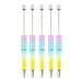 XISAOK 5Pcs DIY Bead Ballpoint Pen Retractable Ballpoint Pen Funny Decompression Pen Toy Office Writing Supplies Gift for Kids