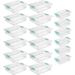 12 Pack Large Clip And 6 Pack Small Clip Plastic Storage Bins Organizer Tote Container Box For Home Office Organization And Storage Clear