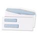 Quality Park 24532B 2-Window Security Tinted Check Envelope 8 5/8 3 5/8 X 8 5/8 White 1000/Box