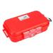 Waterproof Dry Box Protective Case Outdoor Survival Shockproof Waterproof Storage Case Airtight Carry Box Container for Tackle Organization Of Cameras Phones Hiking Water Sports[Red]