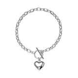 GHYJPAJK Beautiful Heart Charm Bracelet Sterling Silver Women Jewelry Gift2024 AUNE