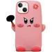 Kawaii Phone Cases for iPhone 12/12 Pro Cute 3D Cartoon Pink Star Phone Cover Soft Silicone Funny Angry Expression with Pan Case for Women Girls Shockproof Protector for iPhone 12/12 Pro