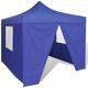 The Living Store - Tente pliable avec 4 parois Bleu 3 x 3 m Bleu