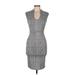Rolla Coster Casual Dress - Bodycon: Gray Plaid Dresses - Women's Size Medium