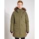 Columbia Womens Little Si Hooded Longline Parka Coat - XL - Khaki, Khaki