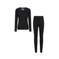 Mountain Warehouse Womens/Ladies Talus Base Layer Set (Black) - Size 12 UK