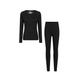 Mountain Warehouse Womens/Ladies Talus Base Layer Set (Black) - Size 12 UK