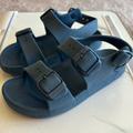 Zara Shoes | Kids Zara Navy Blue Buckle Sandals Size 32 | Color: Blue | Size: 2.5b