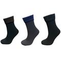 Pack Of 3 Ladies Thermal Black Socks With Folded Hem Brushed Inner Size4/7