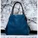 Coach Bags | Coach 59466 Edie Teal Pebbled Leather Tote | Color: Blue | Size: Os
