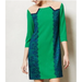 Anthropologie Dresses | Anthropologie Champagne Strawberry Colorblock Green Blue Lace Shift Dress S | Color: Green | Size: S