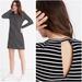 Madewell Dresses | Madewell Striped Keyhole Back Dress Black And White Size Xs | Color: Black/White | Size: Xs