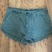 Free People Shorts | Nwot Free People Sz 10 Destroyed Shorts | Color: Green | Size: 10