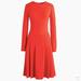 J. Crew Dresses | Nwt Long Sleeve Fit And Flare Dress | Color: Red | Size: 4