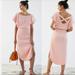 Anthropologie Dresses | Daily Practice By Anthropologie Dolman-Sleeved Ribbed Midi Dress Peach Size M | Color: Orange/Pink | Size: M