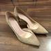 J. Crew Shoes | J. Crew Suede Leather Nude Heels Size 6.5 | Color: Cream/Tan | Size: 6.5