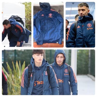 Adidas Jackets & Coats | Adidas Manchester United 22/23 Team Issue Bench Coat Soccer Padded Jacket M | Color: Blue/Orange | Size: M