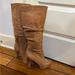 Jessica Simpson Shoes | Jessica Simpson Keaton Leather High Heel Boot | Color: Brown/Tan | Size: 6.5
