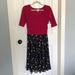 Lularoe Dresses | 2 Tone Lularoe Nicole Nwt | Color: Blue/Red | Size: M