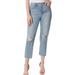 Jessica Simpson Jeans | Jessica Simpson Sz 32 Women's Spotlight Crop High-Rise Slim Straight-Leg Jean | Color: Blue | Size: 32