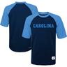 Youth Navy North Carolina Tar Heels Mecca Dunes Rash Guard Raglan T-Shirt