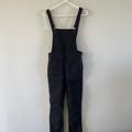 Madewell Jeans | Madewell Cali Demi Boot Overalls Womens Black Denim Jean Size Small | Color: Black | Size: 6