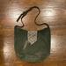 Anthropologie Bags | Anthropologie Dusty Olive Genuine Suede Hobo With Beaded Flap | Color: Green | Size: Os