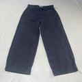 Madewell Jeans | 25p 25 Petite Emmett Wide-Leg Crop Pants Navy Blue | Color: Blue | Size: 25p